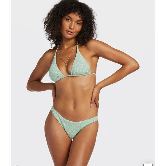 NWT Billabong I See You Tanlines Tanga Bikini Bottoms Women’s Size XL/14 - Picture 1 of 7